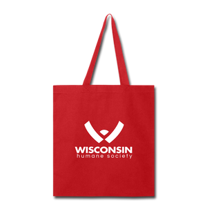WHS Logo Tote Bag - red