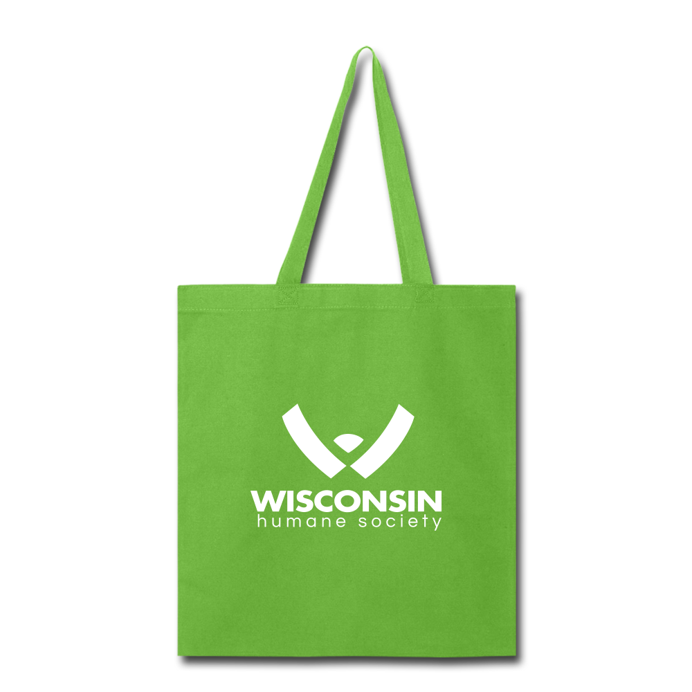 WHS Logo Tote Bag - lime green