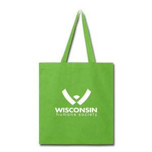 WHS Logo Tote Bag - lime green