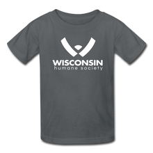 Load image into Gallery viewer, WHS Logo Kids&#39; T-Shirt - charcoal