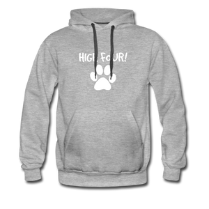 High Four! Premium Hoodie - heather gray