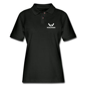 WHS Logo Contoured Polo Shirt - black