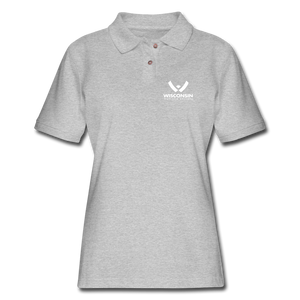 WHS Logo Contoured Polo Shirt - heather gray