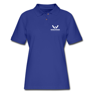 WHS Logo Contoured Polo Shirt - royal blue
