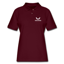 Load image into Gallery viewer, WHS Logo Contoured Polo Shirt - burgundy