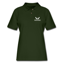 Load image into Gallery viewer, WHS Logo Contoured Polo Shirt - forest green