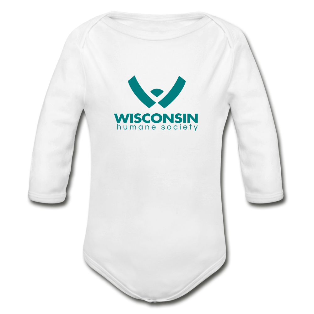 
                  
                    WHS Logo Organic Long Sleeve Baby Bodysuit - white
                  
                