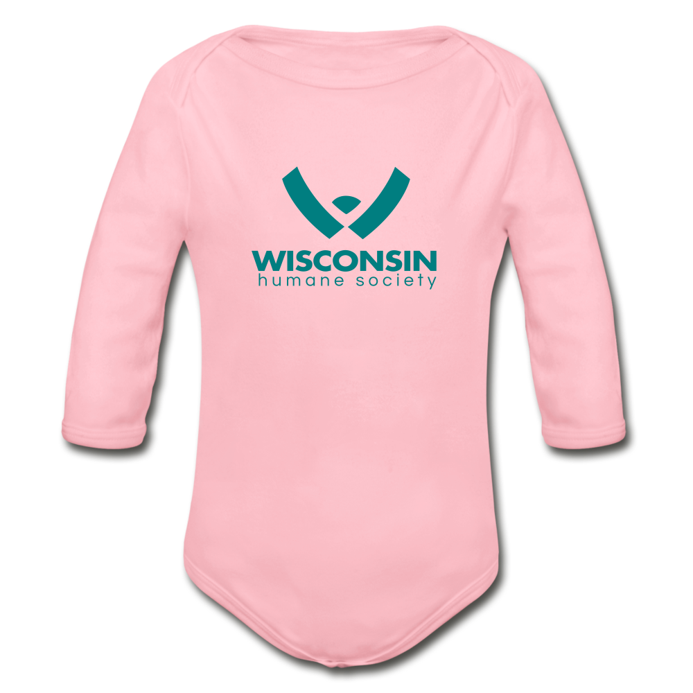 
                  
                    WHS Logo Organic Long Sleeve Baby Bodysuit - light pink
                  
                