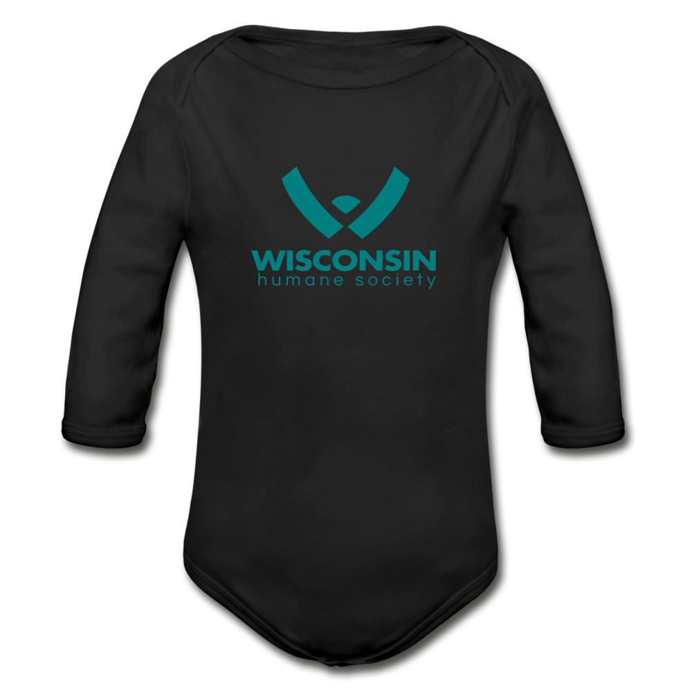 
                  
                    WHS Logo Organic Long Sleeve Baby Bodysuit - black
                  
                