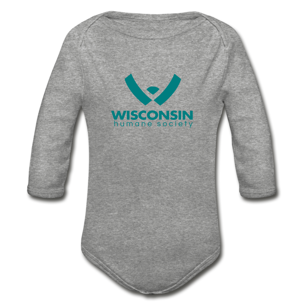 
                  
                    WHS Logo Organic Long Sleeve Baby Bodysuit - heather gray
                  
                