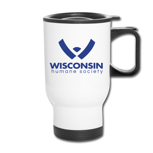 WHS Logo Travel Mug - white