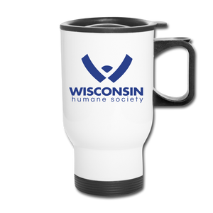 WHS Logo Travel Mug - white