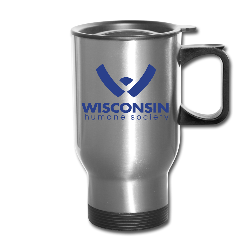 WHS Logo Travel Mug - silver