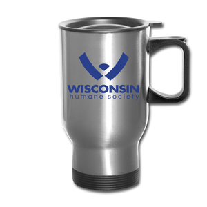 WHS Logo Travel Mug - silver