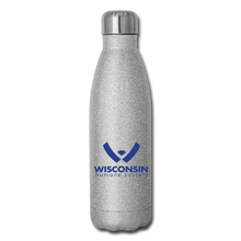 Load image into Gallery viewer, WHS Logo Insulated Stainless Steel Water Bottle - silver glitter
