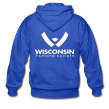 Load image into Gallery viewer, WHS Logo Heavy Blend Adult Zip Hoodie - royal blue