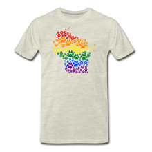 Load image into Gallery viewer, Pride Paws Classic Premium T-Shirt - heather oatmeal