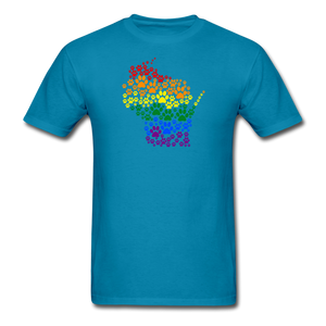 Pride Paws Classic T-Shirt - turquoise