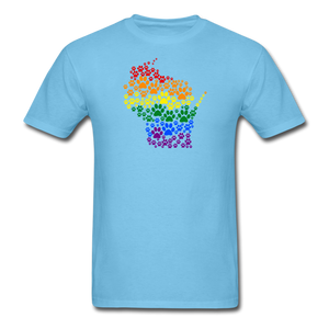 Pride Paws Classic T-Shirt - aquatic blue