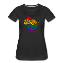 Load image into Gallery viewer, Pride Paws Contoured Premium T-Shirt - black