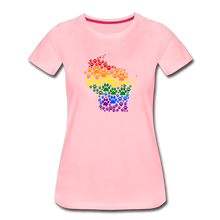 Load image into Gallery viewer, Pride Paws Contoured Premium T-Shirt - pink