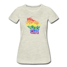 Load image into Gallery viewer, Pride Paws Contoured Premium T-Shirt - heather oatmeal