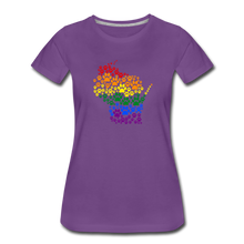 Load image into Gallery viewer, Pride Paws Contoured Premium T-Shirt - purple
