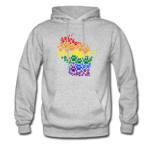 Pride Paws Classic Hoodie - heather gray