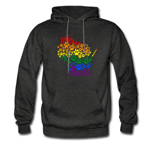 Pride Paws Classic Hoodie - charcoal gray