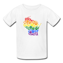 Load image into Gallery viewer, Pride Paws Kids&#39; T-Shirt - white