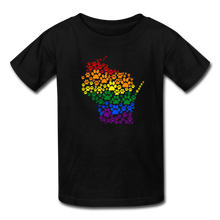 Load image into Gallery viewer, Pride Paws Kids&#39; T-Shirt - black