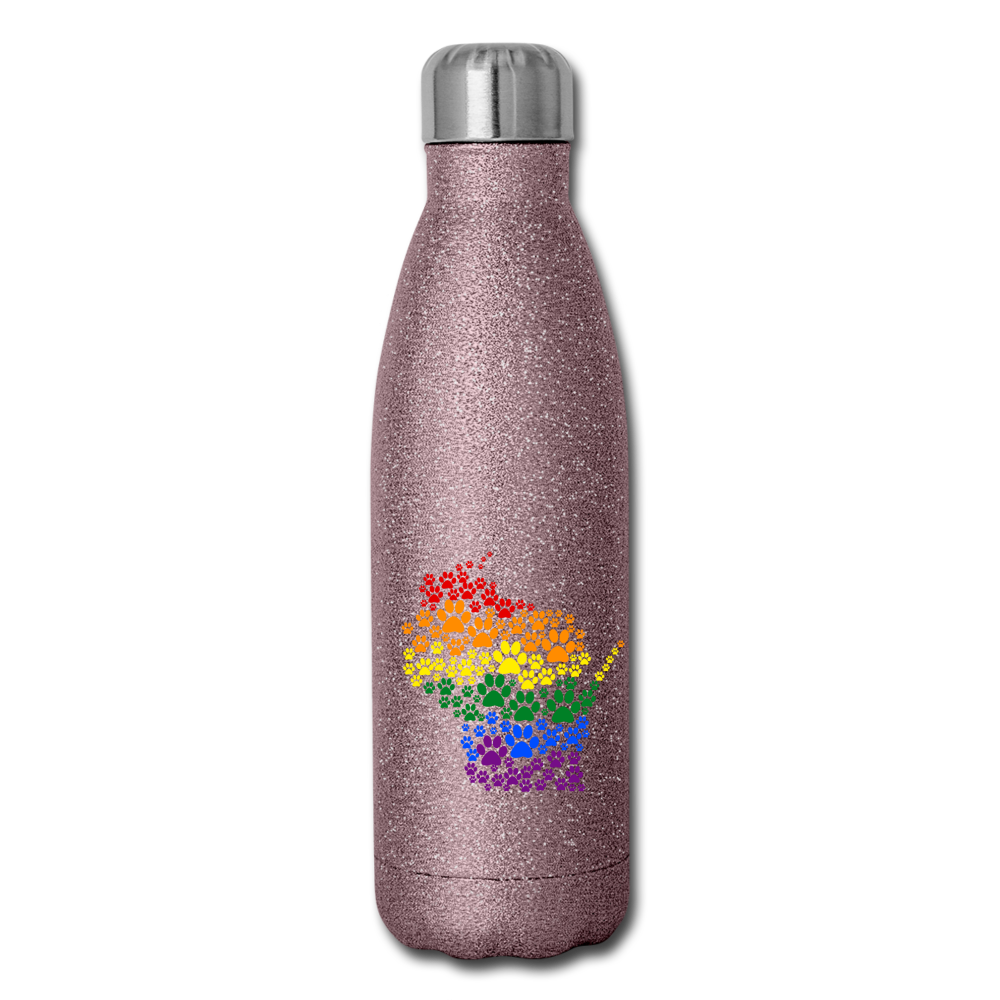 
                  
                    Pride Paws Insulated Stainless Steel Water Bottle - pink glitter
                  
                