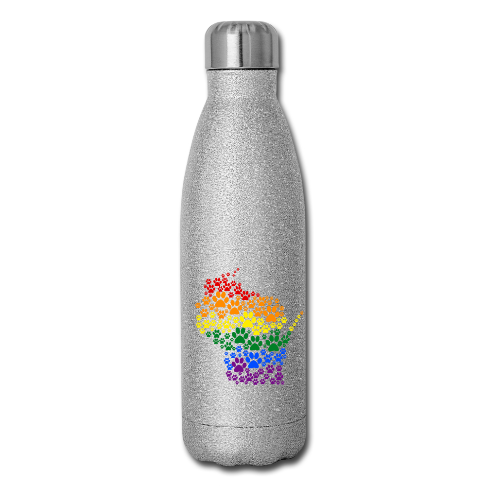 
                  
                    Pride Paws Insulated Stainless Steel Water Bottle - silver glitter
                  
                