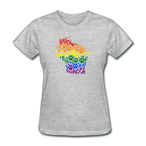 Pride Paws Classic T-Shirt - heather gray
