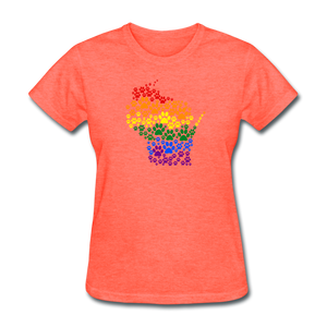 Pride Paws Classic T-Shirt - heather coral