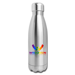 WHS Pride Insulated Stainless Steel Water Bottle - silver