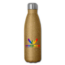 Load image into Gallery viewer, WHS Pride Insulated Stainless Steel Water Bottle - gold glitter