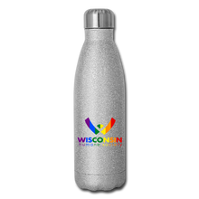 Load image into Gallery viewer, WHS Pride Insulated Stainless Steel Water Bottle - silver glitter