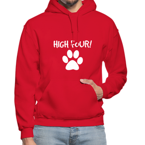 High Four! Heavy Blend Adult Hoodie - red