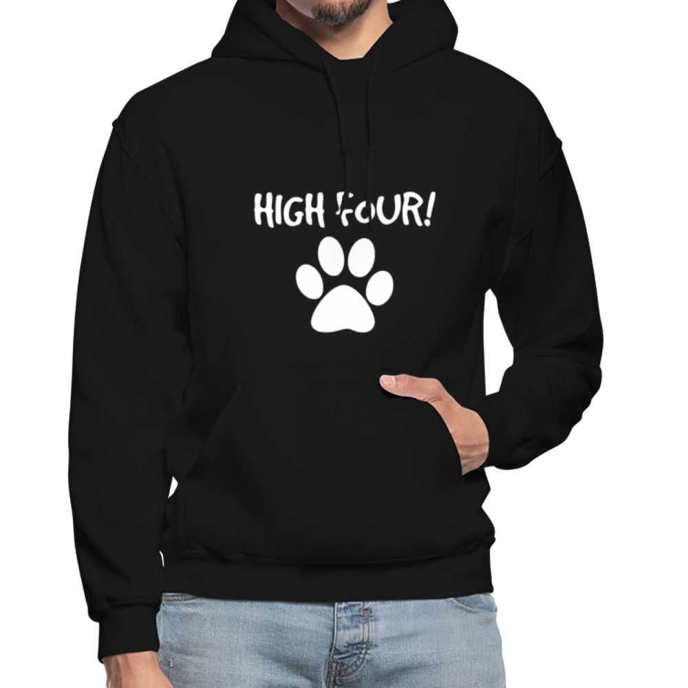 High Four! Heavy Blend Adult Hoodie - black