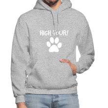 Load image into Gallery viewer, High Four! Heavy Blend Adult Hoodie - heather gray