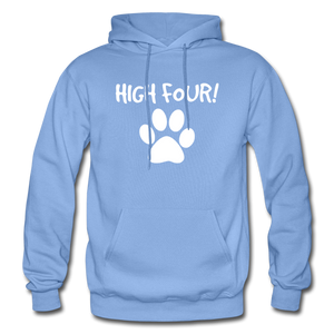High Four! Heavy Blend Adult Hoodie - carolina blue