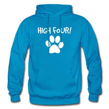 Load image into Gallery viewer, High Four! Heavy Blend Adult Hoodie - turquoise