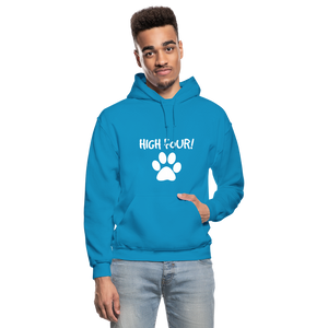 High Four! Heavy Blend Adult Hoodie - turquoise