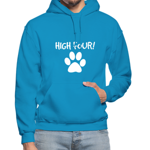 High Four! Heavy Blend Adult Hoodie - turquoise