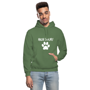 High Four! Heavy Blend Adult Hoodie - military green