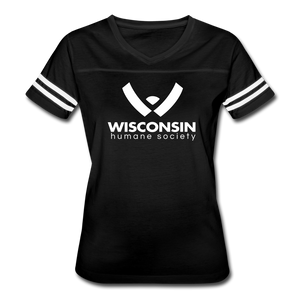 WHS Logo Contoured Vintage Sport T-Shirt - black/white