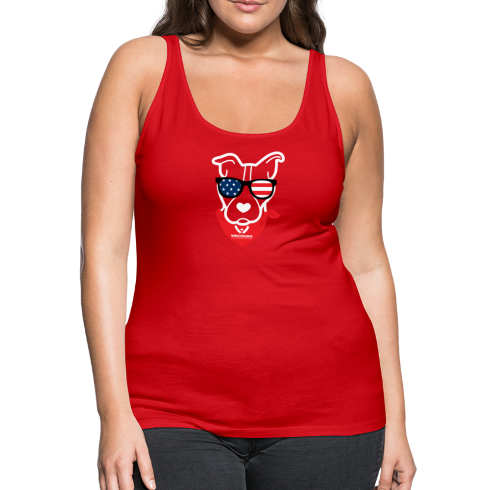 
                  
                    USA Dog Contoured Premium Tank Top - red
                  
                