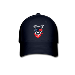 USA Dog Baseball Cap - navy