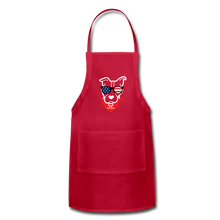 Load image into Gallery viewer, USA Dog Adjustable Apron - red